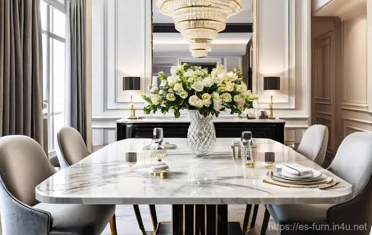 대리석 식탁 관리법 - Here are three detailed image prompts in English, designed to be 15+ age-appropriate and suitable fo...